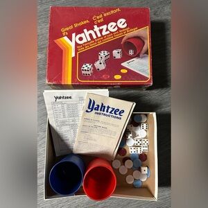 Dice Game Set with Red and Blue Cups